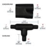 Raychem 301A022-25-0 Heat Shrink Transition T Shape