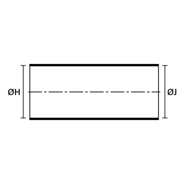 Hellermanntyton 104-1-G Straight No Lip
