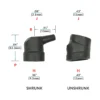 Raychem 224W221-25-0 Heat Shrink Boot, 90° moulded part Raychem 224W221-25-0 Heat Shrink Boot, 90° moulded part