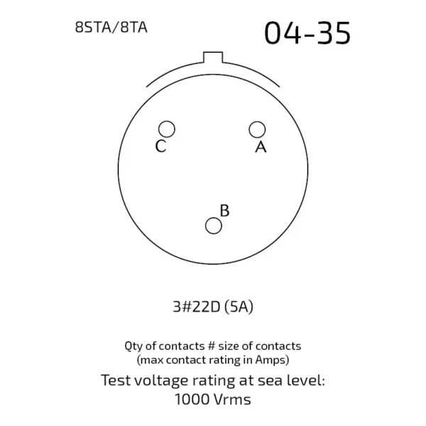 14489_Souriau-8Stax-04-35.Webp Souriau 8Sta6-04-35Pn Connector