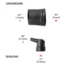 Raychem 224W221-25-G03-0 Heat Shrink Boot, 90° moulded part Raychem 224W221-25-G03-0 Heat Shrink Boot, 90° moulded part