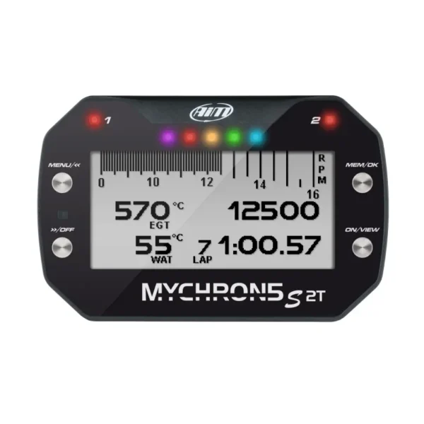 AiM MyChron5S 2T dash logger with CHT sensor and 2 TC patch cable