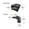 Raychem 224W511-25-0 Heat Shrink Boot, 90° moulded part
