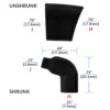 Raychem 222A111-25-0 Heat Shrink Boot, 90° moulded part