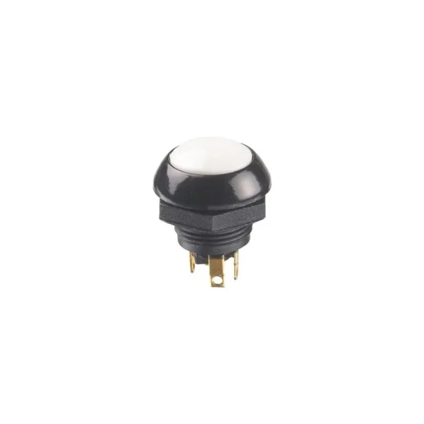 OTTO Pushbutton 5A Flush Dome, White