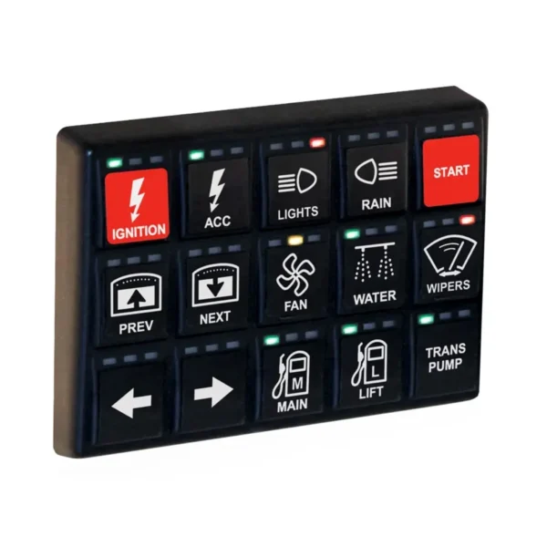 MoTeC 15 Button CAN Keypad MoTeC 15 Button CAN Keypad