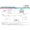 Hoja de especificaciones del sensor de velocidad de rueda larga Bosch 0265007886 Df11S Hoja de especificaciones del sensor de velocidad de rueda larga Bosch 0265007886 Df11S