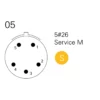 Souriau-8Stax-06-05-Contact-Arrangement Souriau 8Sta Shell 06 Layout 05 Contact Arrangement