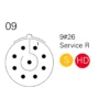Souriau-8Stax-06-09-Contact-Arrangement Souriau 8Sta Shell 06 Layout 09 Contact Arrangement