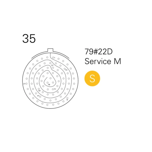 Souriau 8Sta Shell 20 Layout 35 Contact Arrangement