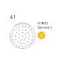 Souriau-8Stax-20-41-Kontakt-Arrangement Souriau 8Sta Shell 20 Layout 41 Kontaktanordnung